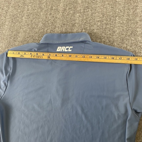 Black Rifle Coffee Company BRCC Men's Medium Gray Performance Polo Shirt - Picture 7 of 8